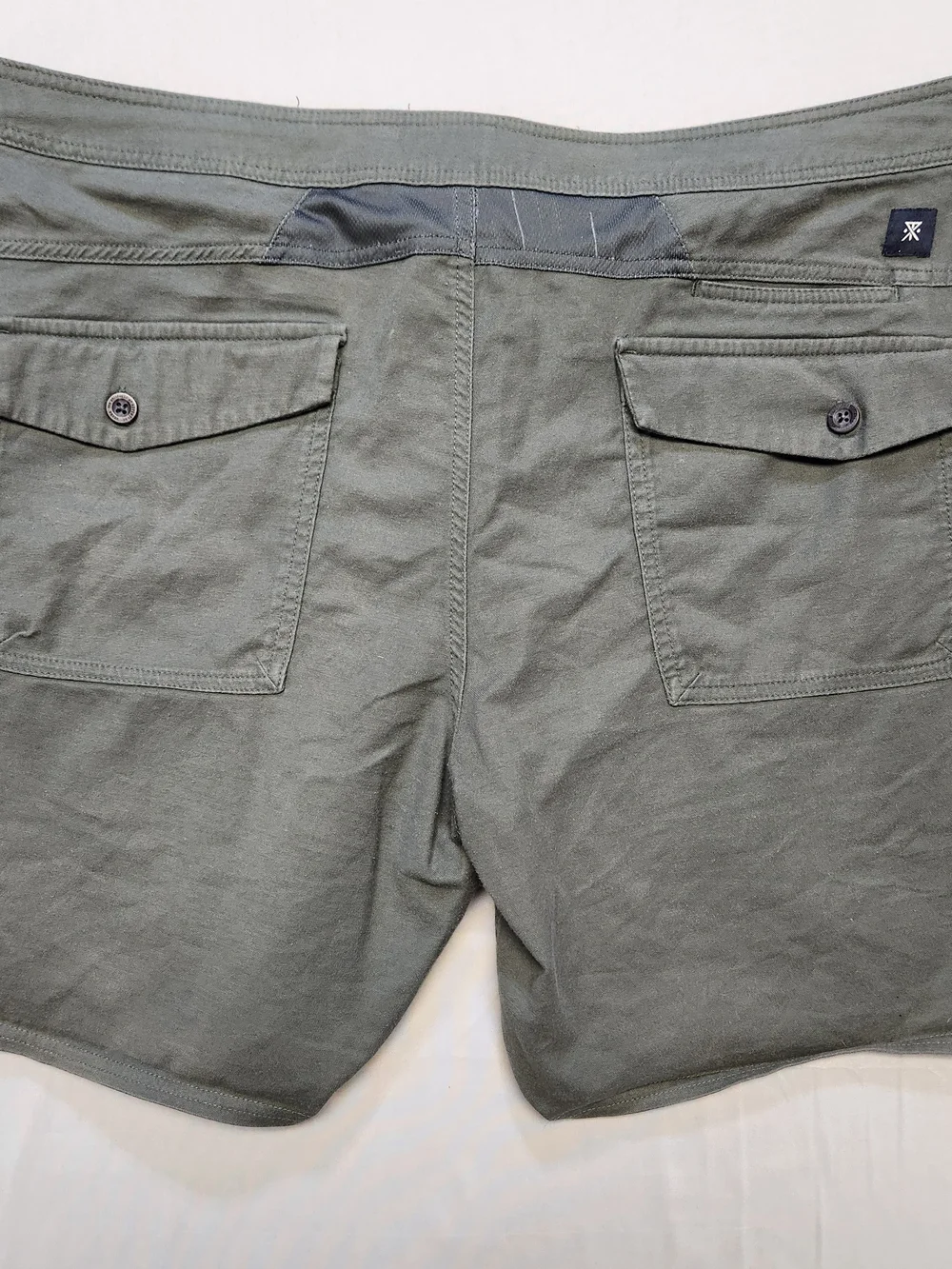 Roark Revival Layover Shorts Men 40 Olive Green Hiking Travel Adventure Gorpcore